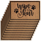 Amelia - Tapis coco - naturel - fibres coco - 60x40 cm (lot de 10)